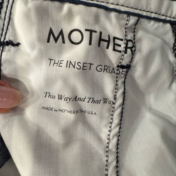 Mother The Inset Greaser Sea Daze Sz 25 blue and white Americana maximalist E - Picture 10 of 15